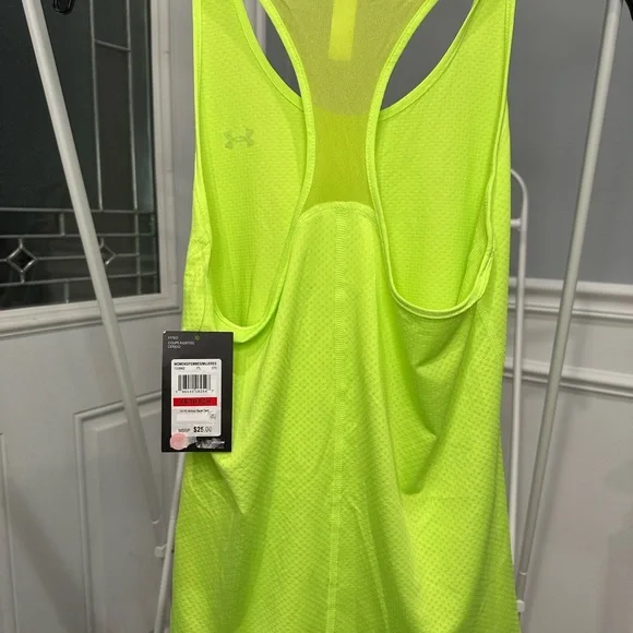 NWT Under Armour Heat Gear Racer Tank - Picture 2 of 2